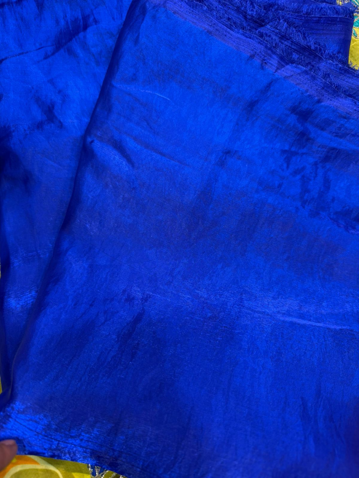 Royal Blue Fendy Fabric – Plain Soft Material | ₹150 per Meter