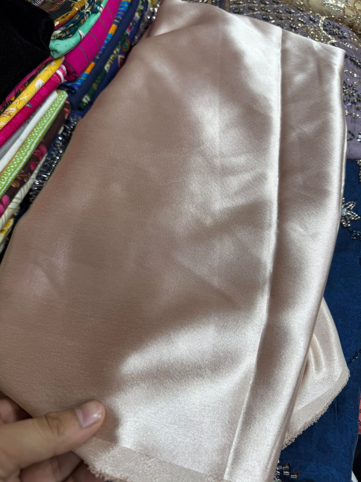 German Silk Fabric – Soft Sheen Finish for Festive Wear