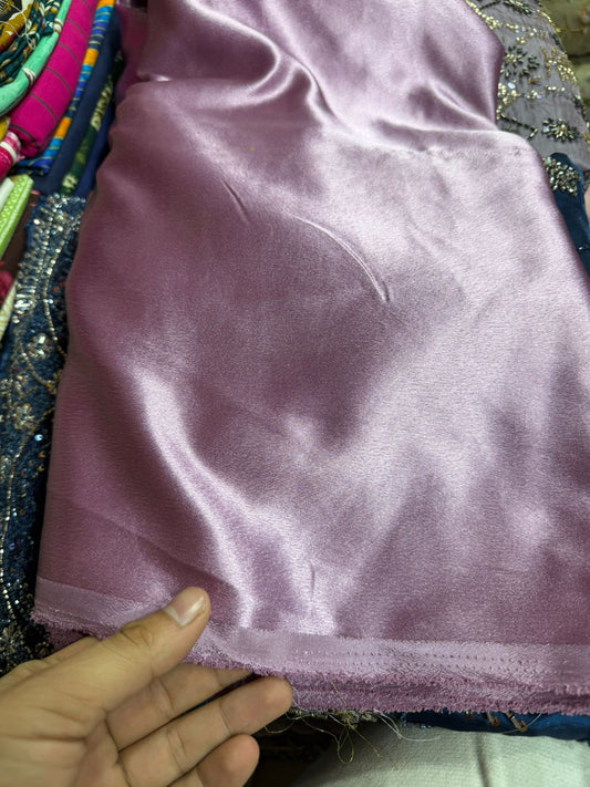 Dusty Mauve German Silk Fabric – GlosGerman Silk Fabric – Glossy Finish (₹120 per Meter)sy Finish